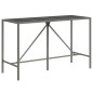 vidaXL 9-tlg. Gartenbar-Set Grau Poly Rattan & Massivholz Akazie vidaXL 9-tlg. Gartenbar-Set Grau Poly Rattan & Massivholz Akazie