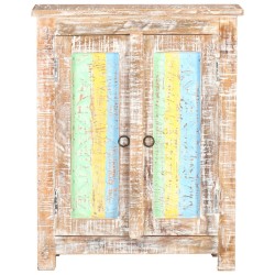 vidaXL Sideboard 61x35x76 cm Raues Akazienholz 
