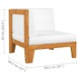 vidaXL 2-tlg. Garten-Lounge-Set mit Auflagen Massivholz Akazie vidaXL 2-tlg. Garten-Lounge-Set mit Auflagen Massivholz Akazie