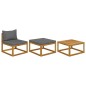 vidaXL 3-tlg. Garten-Lounge-Set mit Kissen Massivholz Akazie vidaXL 3-tlg. Garten-Lounge-Set mit Kissen Massivholz Akazie
