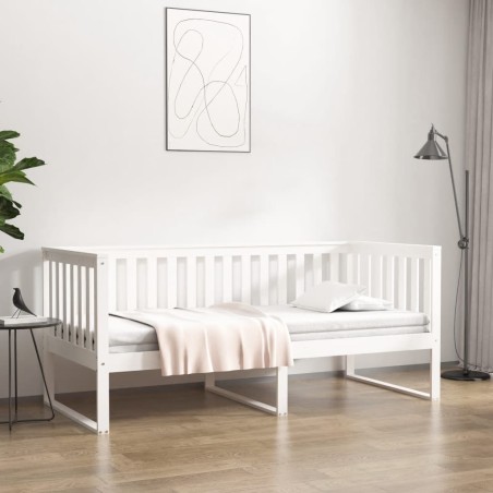 vidaXL Tagesbett Weiß 90x190 cm Massivholz Kiefer