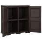 vidaXL Kunststoffschrank 79x43x85,5 cm Holzdesign Braun vidaXL Kunststoffschrank 79x43x85,5 cm Holzdesign Braun