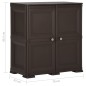 vidaXL Kunststoffschrank 79x43x85,5 cm Holzdesign Braun vidaXL Kunststoffschrank 79x43x85,5 cm Holzdesign Braun