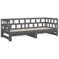 vidaXL Tagesbett Ausziehbar Grau Massivholz Kiefer 2x(90x200) cm vidaXL Tagesbett Ausziehbar Grau Massivholz Kiefer 2x(90x200) cm