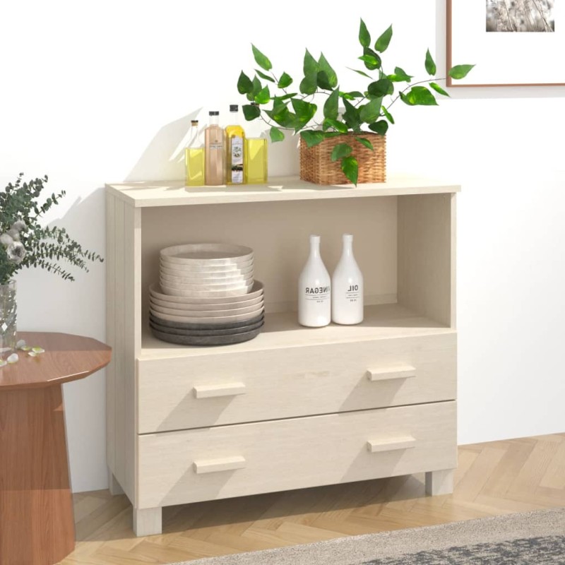 vidaXL Sideboard HAMAR Honigbraun 85x35x80 cm Massivholz Kiefer vidaXL Sideboard HAMAR Honigbraun 85x35x80 cm Massivholz Kiefer