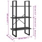 vidaXL Lagerregal Grau 60x30x105 cm Holzwerkstoff vidaXL Lagerregal Grau 60x30x105 cm Holzwerkstoff