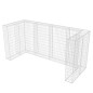 vidaXL Gabionen-Mülltonnenverkleidung für 3 Tonnen Stahl 250x100x120cm vidaXL Gabionen-Mülltonnenverkleidung für 3 Tonnen Stahl 250x100x120cm