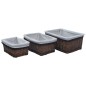 vidaXL 3-tlg. Korb-Set Ineinander Schachtelbar Braun Weidengeflecht vidaXL 3-tlg. Korb-Set Ineinander Schachtelbar Braun Weidengeflecht