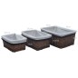 vidaXL 3-tlg. Korb-Set Ineinander Schachtelbar Braun Weidengeflecht vidaXL 3-tlg. Korb-Set Ineinander Schachtelbar Braun Weidengeflecht