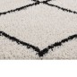 vidaXL Teppich Shaggy Hochflor Schwarz und Creme 140x200 cm vidaXL Teppich Shaggy Hochflor Schwarz und Creme 140x200 cm