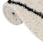 vidaXL Teppich Shaggy Hochflor Schwarz und Creme 140x200 cm vidaXL Teppich Shaggy Hochflor Schwarz und Creme 140x200 cm