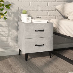 vidaXL Nachttisch Betongrau 40x35x47,5 cm