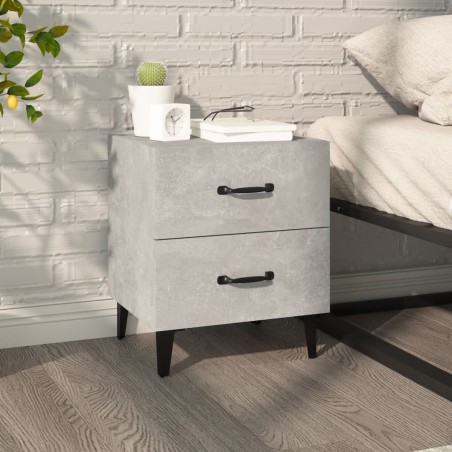 vidaXL Nachttisch Betongrau 40x35x47,5 cm