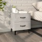vidaXL Nachttisch Betongrau 40x35x47,5 cm vidaXL Nachttisch Betongrau 40x35x47,5 cm