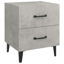 vidaXL Nachttisch Betongrau 40x35x47,5 cm