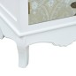 vidaXL Nachttisch Weiß und Grau 40 x 30 x 62 cm MDF vidaXL Nachttisch Weiß und Grau 40 x 30 x 62 cm MDF