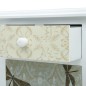 vidaXL Nachttisch Weiß und Grau 40 x 30 x 62 cm MDF vidaXL Nachttisch Weiß und Grau 40 x 30 x 62 cm MDF