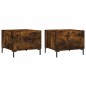 vidaXL Couchtische 2 Stk. Räuchereiche 50x50x40 cm Holzwerkstoff vidaXL Couchtische 2 Stk. Räuchereiche 50x50x40 cm Holzwerkstoff