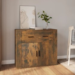 vidaXL Sideboard Räuchereiche 80x33x70 cm Holzwerkstoff