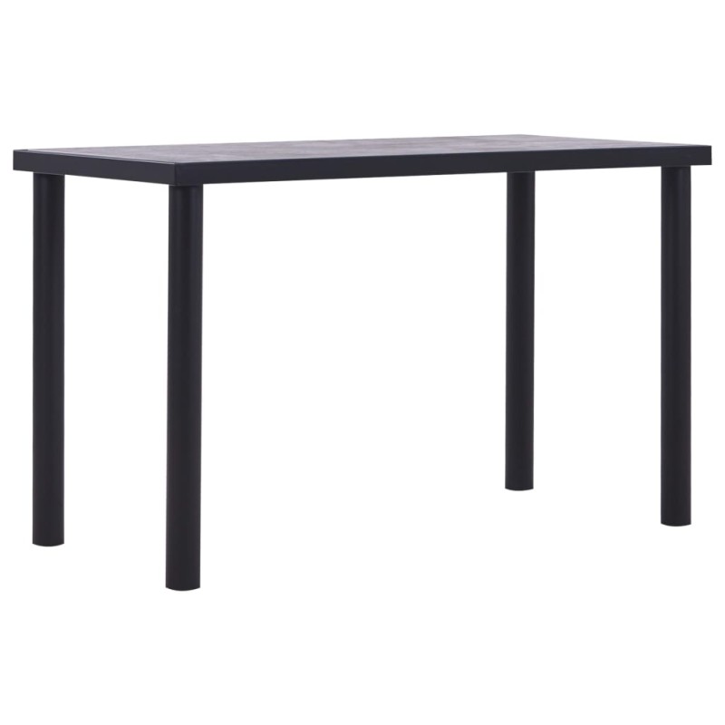 vidaXL Esstisch Schwarz und Betongrau 120 x 60 x 75 cm MDF vidaXL Esstisch Schwarz und Betongrau 120 x 60 x 75 cm MDF