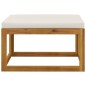3-tlg. Garten-Lounge-Set mit Creme-Kissen Massivholz Akazie 3-tlg. Garten-Lounge-Set mit Creme-Kissen Massivholz Akazie