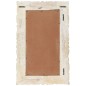 vidaXL Spiegel Weiß 80x50 cm Mango Massivholz vidaXL Spiegel Weiß 80x50 cm Mango Massivholz