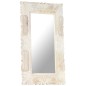 vidaXL Spiegel Weiß 80x50 cm Mango Massivholz vidaXL Spiegel Weiß 80x50 cm Mango Massivholz