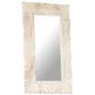 vidaXL Spiegel Weiß 80x50 cm Mango Massivholz vidaXL Spiegel Weiß 80x50 cm Mango Massivholz