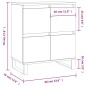 vidaXL Sideboard Grau Sonoma 60x35x70 cm Holzwerkstoff vidaXL Sideboard Grau Sonoma 60x35x70 cm Holzwerkstoff