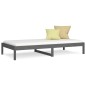 vidaXL Tagesbett Grau 90x190 cm Massivholz Kiefer vidaXL Tagesbett Grau 90x190 cm Massivholz Kiefer