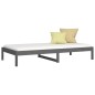 vidaXL Tagesbett Grau 90x190 cm Massivholz Kiefer vidaXL Tagesbett Grau 90x190 cm Massivholz Kiefer