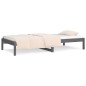 vidaXL Tagesbett Grau 90x190 cm Massivholz Kiefer vidaXL Tagesbett Grau 90x190 cm Massivholz Kiefer