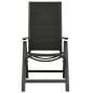 Klappbare Gartenstühle 2 Stk. Textilene und Aluminium Schwarz Klappbare Gartenstühle 2 Stk. Textilene und Aluminium Schwarz