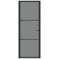 vidaXL Innentür 76x201,5 cm Schwarz ESG-Glas und Aluminium vidaXL Innentür 76x201,5 cm Schwarz ESG-Glas und Aluminium
