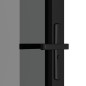vidaXL Innentür 76x201,5 cm Schwarz ESG-Glas und Aluminium vidaXL Innentür 76x201,5 cm Schwarz ESG-Glas und Aluminium