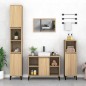 vidaXL Waschbeckenunterschrank Sonoma-Eiche 80x33x60 cm Holzwerkstoff vidaXL Waschbeckenunterschrank Sonoma-Eiche 80x33x60 cm Holzwerkstoff