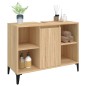 vidaXL Waschbeckenunterschrank Sonoma-Eiche 80x33x60 cm Holzwerkstoff vidaXL Waschbeckenunterschrank Sonoma-Eiche 80x33x60 cm Holzwerkstoff