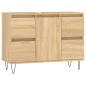 vidaXL Badschrank Sonoma-Eiche 80x33x60 cm Holzwerkstoff vidaXL Badschrank Sonoma-Eiche 80x33x60 cm Holzwerkstoff
