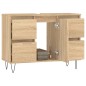 vidaXL Badschrank Sonoma-Eiche 80x33x60 cm Holzwerkstoff vidaXL Badschrank Sonoma-Eiche 80x33x60 cm Holzwerkstoff