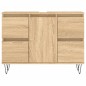 vidaXL Badschrank Sonoma-Eiche 80x33x60 cm Holzwerkstoff vidaXL Badschrank Sonoma-Eiche 80x33x60 cm Holzwerkstoff