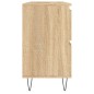 vidaXL Badschrank Sonoma-Eiche 80x33x60 cm Holzwerkstoff vidaXL Badschrank Sonoma-Eiche 80x33x60 cm Holzwerkstoff