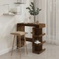 vidaXL Bartisch mit Regal Räuchereiche 100x50x101,5 cm Holzwerkstoff vidaXL Bartisch mit Regal Räuchereiche 100x50x101,5 cm Holzwerkstoff