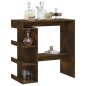 vidaXL Bartisch mit Regal Räuchereiche 100x50x101,5 cm Holzwerkstoff vidaXL Bartisch mit Regal Räuchereiche 100x50x101,5 cm Holzwerkstoff