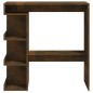 vidaXL Bartisch mit Regal Räuchereiche 100x50x101,5 cm Holzwerkstoff vidaXL Bartisch mit Regal Räuchereiche 100x50x101,5 cm Holzwerkstoff