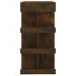 vidaXL Bartisch mit Regal Räuchereiche 100x50x101,5 cm Holzwerkstoff vidaXL Bartisch mit Regal Räuchereiche 100x50x101,5 cm Holzwerkstoff