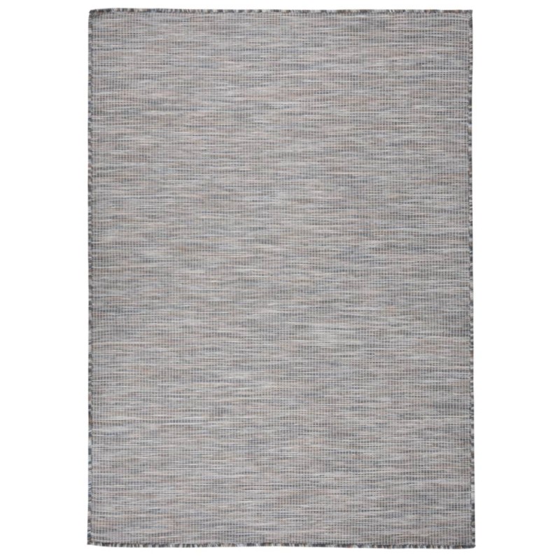 vidaXL Outdoor-Teppich Flachgewebe 200x280 cm Braun und Blau vidaXL Outdoor-Teppich Flachgewebe 200x280 cm Braun und Blau