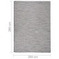 vidaXL Outdoor-Teppich Flachgewebe 200x280 cm Braun und Blau vidaXL Outdoor-Teppich Flachgewebe 200x280 cm Braun und Blau