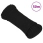 vidaXL Arbeitsseil Schwarz 3 mm 50 m Polyester vidaXL Arbeitsseil Schwarz 3 mm 50 m Polyester
