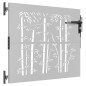 vidaXL Gartentor 85x100 cm Cortenstahl Bambus-Design vidaXL Gartentor 85x100 cm Cortenstahl Bambus-Design