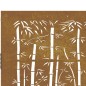 vidaXL Gartentor 85x100 cm Cortenstahl Bambus-Design vidaXL Gartentor 85x100 cm Cortenstahl Bambus-Design